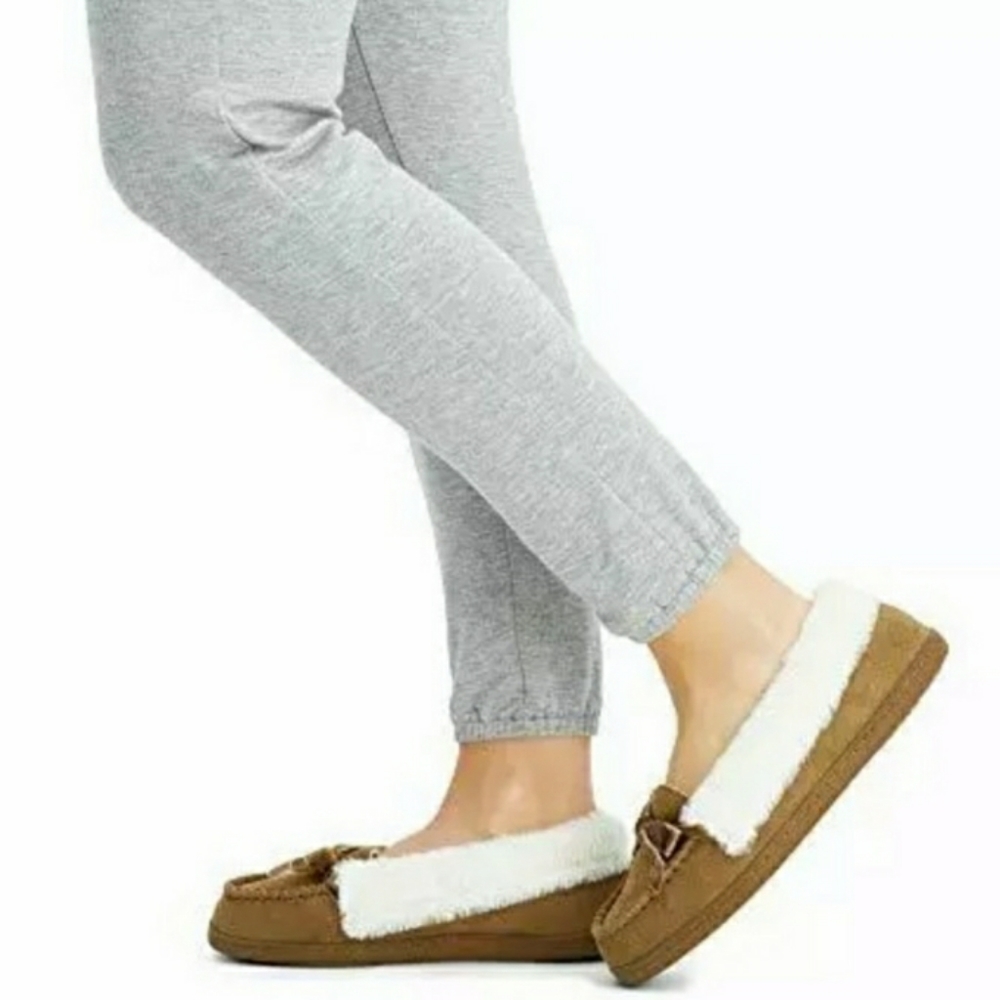 Jessica Simpson Suede Moccasin Slipper Shoe NWT